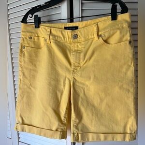 A Talbot’s Yellow boyfriend denim shorts
